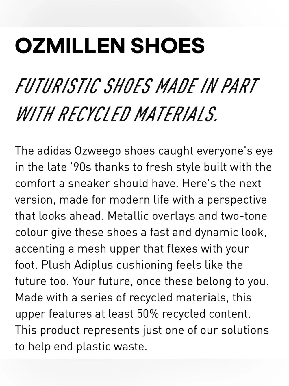 ADIDAS OZMILLEN Sneakers W8